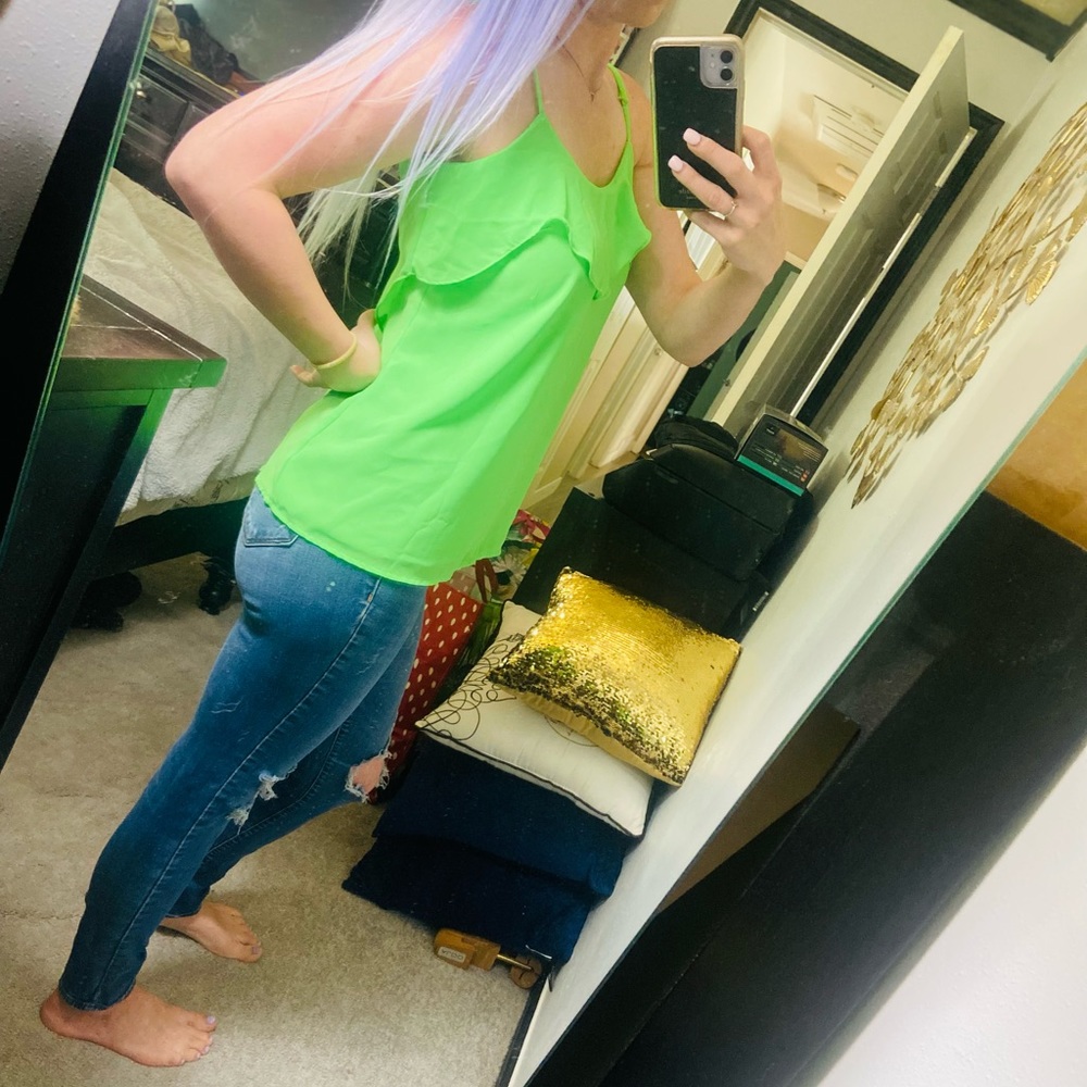 Neon Green Top SOLD